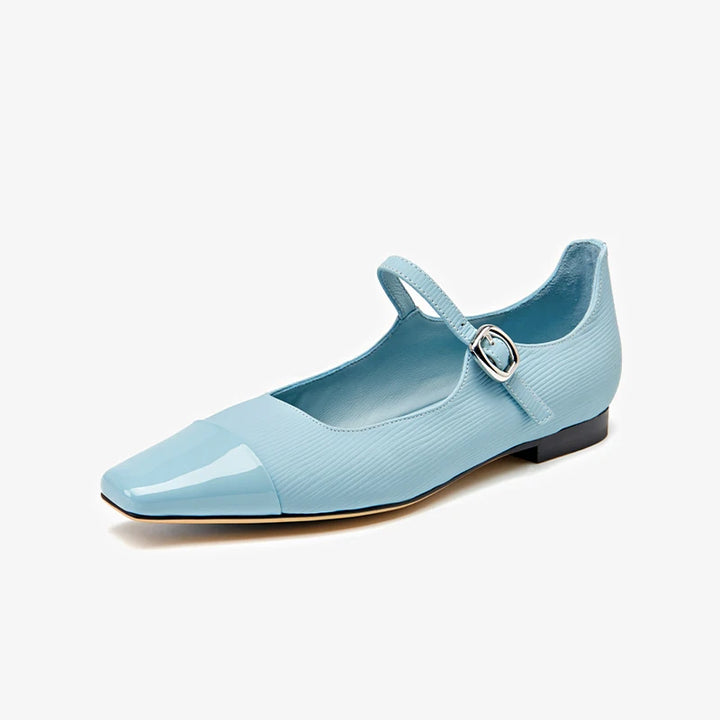 Stylish Buckle Strap Flat Shoes