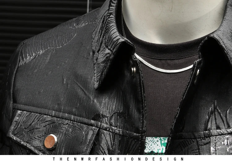 Trendy Streetwear Jacquard Jacket