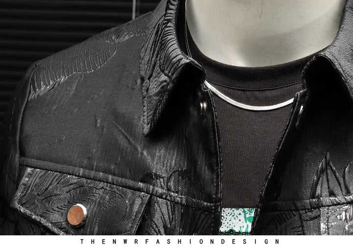 Trendy Streetwear Jacquard Jacket