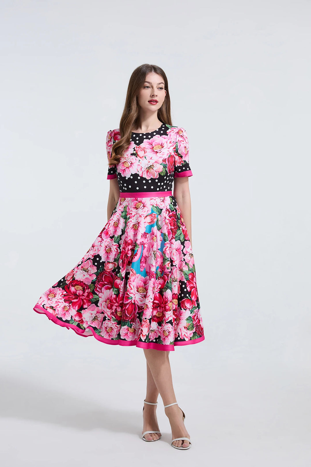 Elegant Sheath Floral Party Dress
