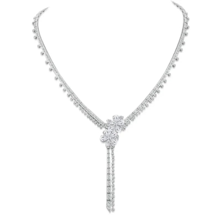 Elegant Sparkling Pendant Chain Necklace
