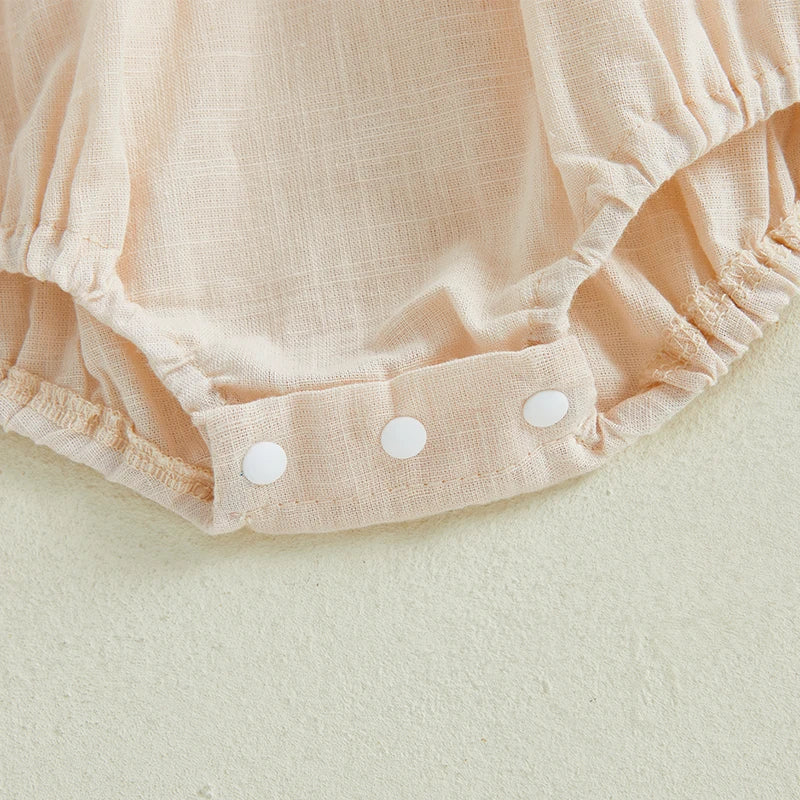 Stylish Smocked Bubble Baby Girl's Romper