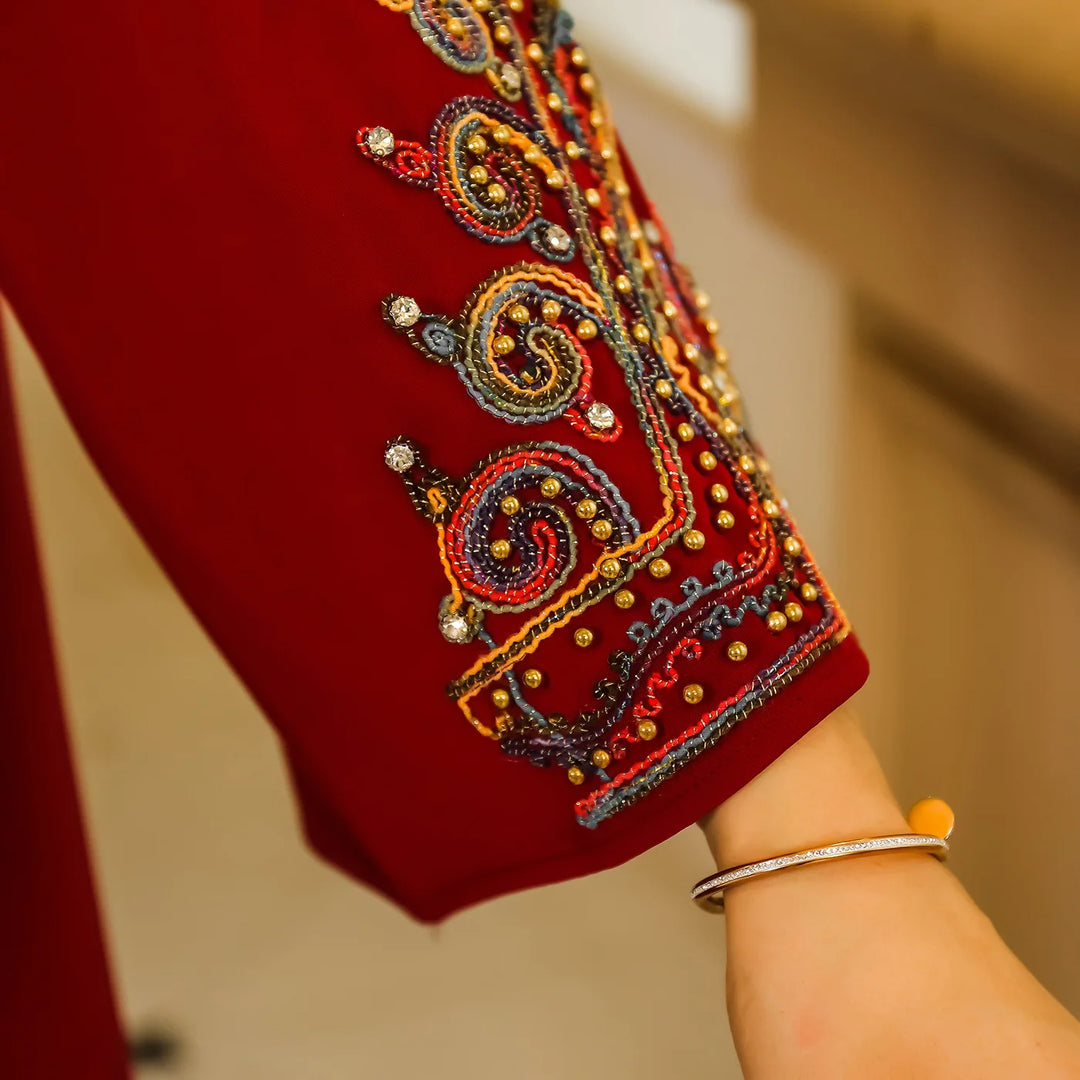 Luxury Embroidery Jalabiya Abaya