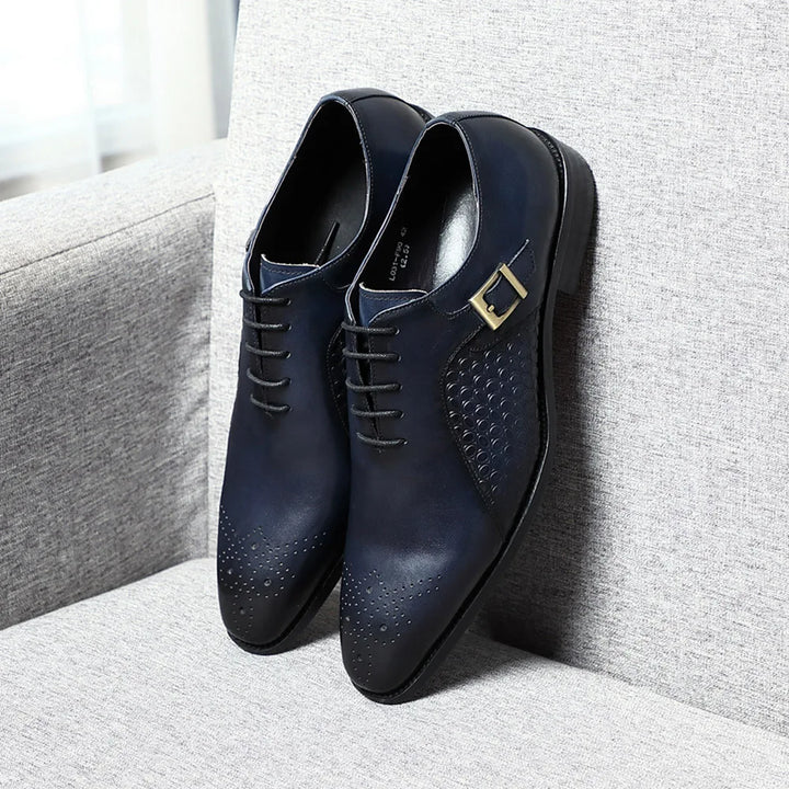 Classy Leather Oxford Lace Shoes