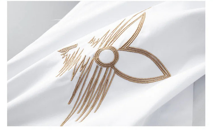 Everyday Luxury Embroidered Dress Shirt