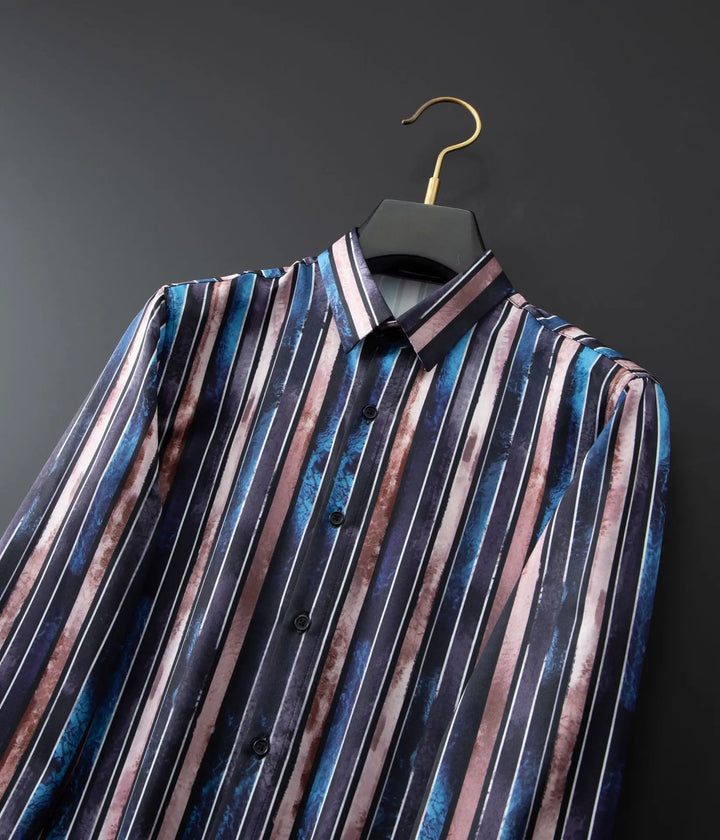 Versatile Striped Men's Casual Shirt