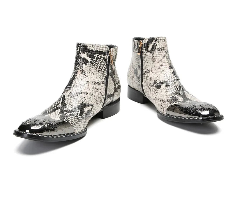 Luxury Light Metal Toe Boots