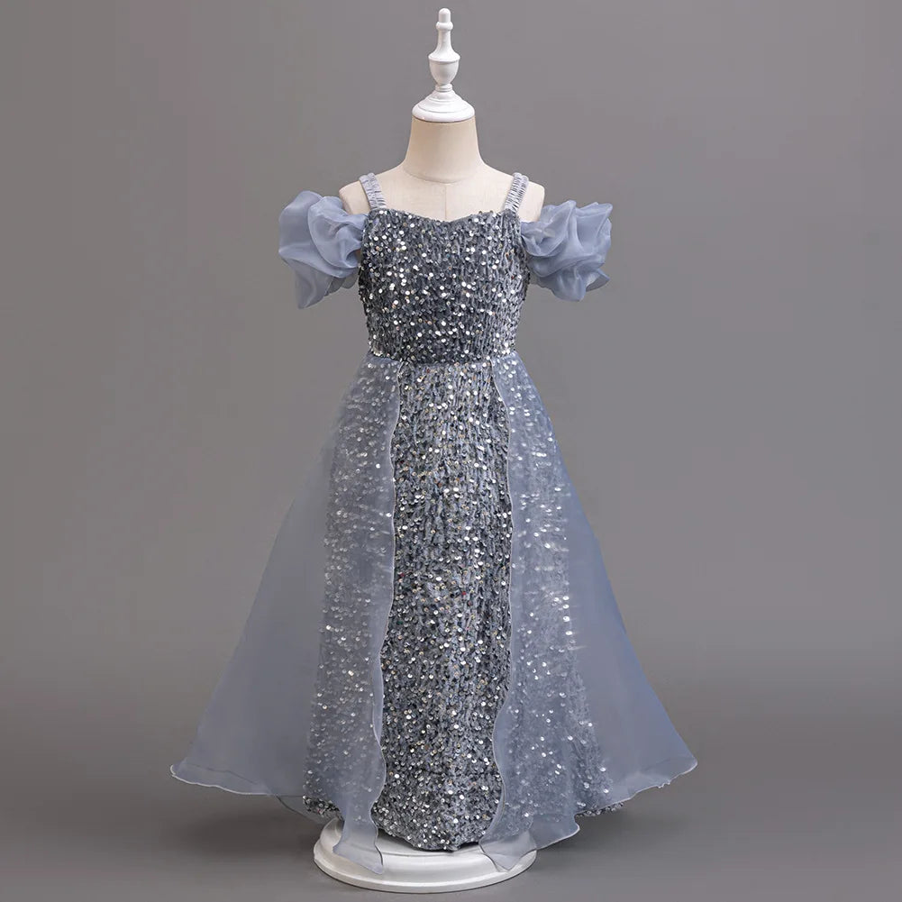 Stylish Sequin Flower Girl&
