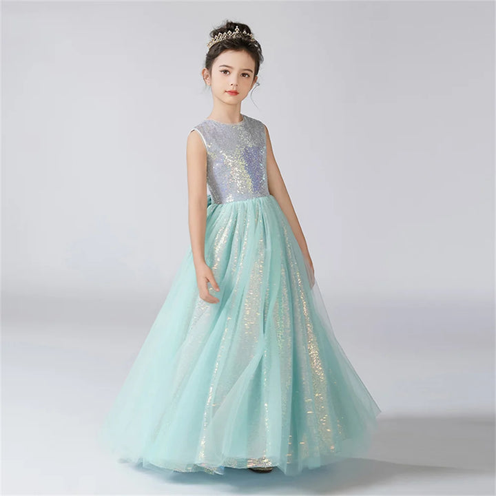 Tulle Flower Formal Girl Dress