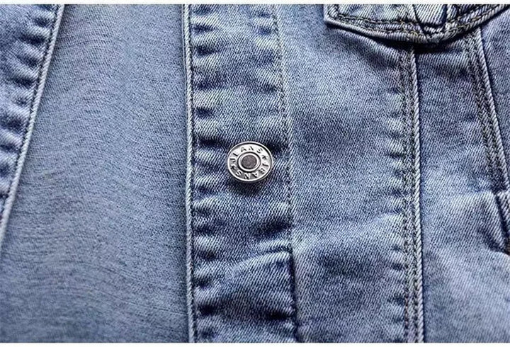 Vintage Long Sleeve Autumn Denim Jacket