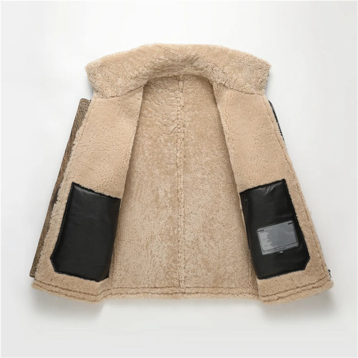 Real Natural Fur Flying Coat