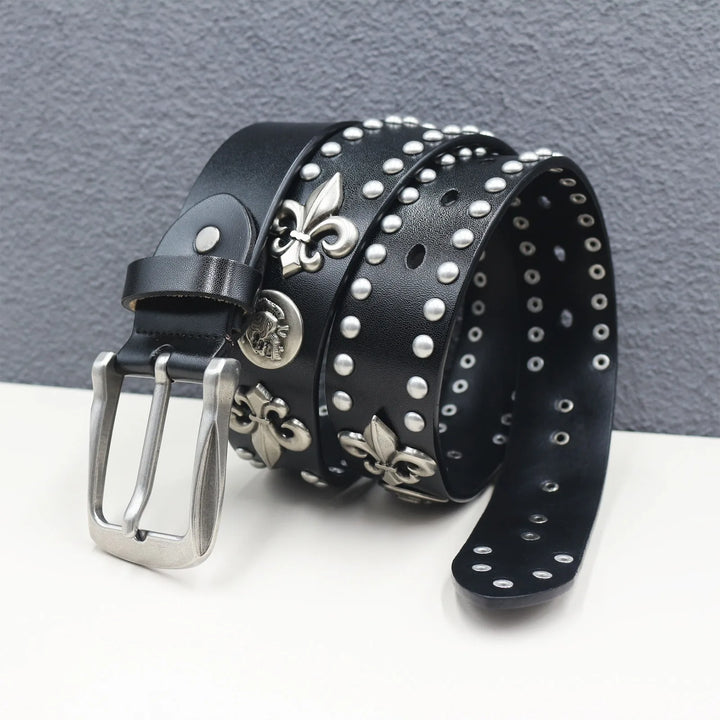 Smart Metal Rivet Cowboy Belt