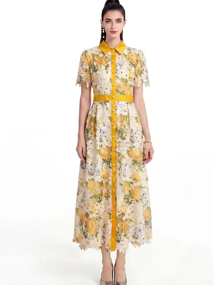 Classic Water-Soluble Embroidered Dress