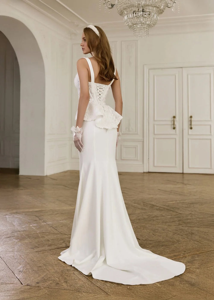 Luxury Lace Corset Wedding Gown