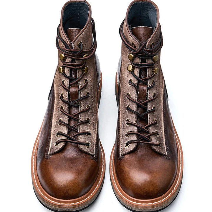 British Style Retro Thick Biker Boots