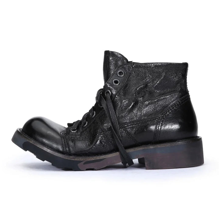 Handmade Big Toe Real Leather Knight Boots