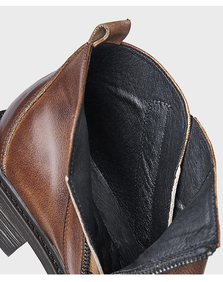 Poised Lace Up Tooling Boots