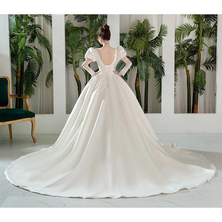 Truly Speechless Puff Sleeve Wedding Dress