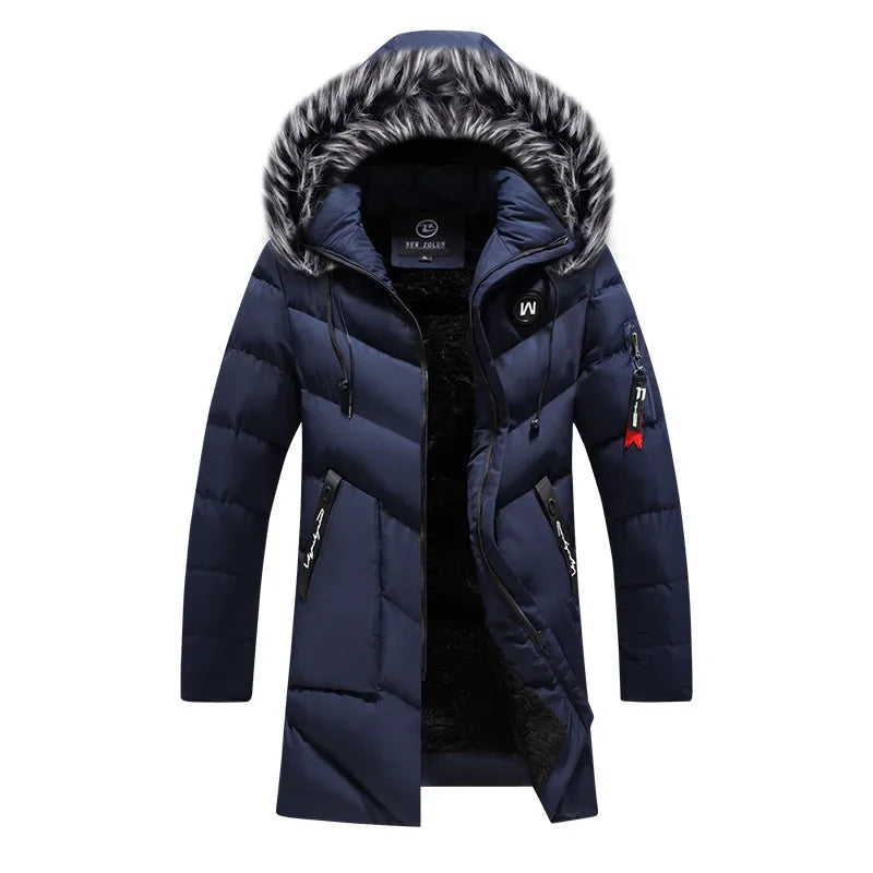 Luxury Warm Fur Hooded Parka Coat