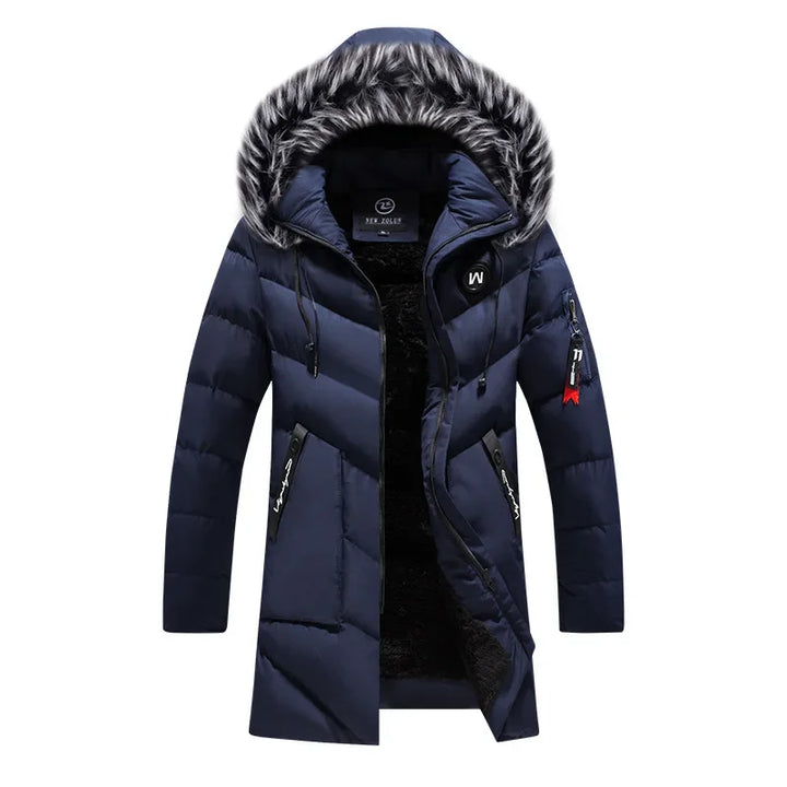Luxury Warm Fur Hooded Parka Coat