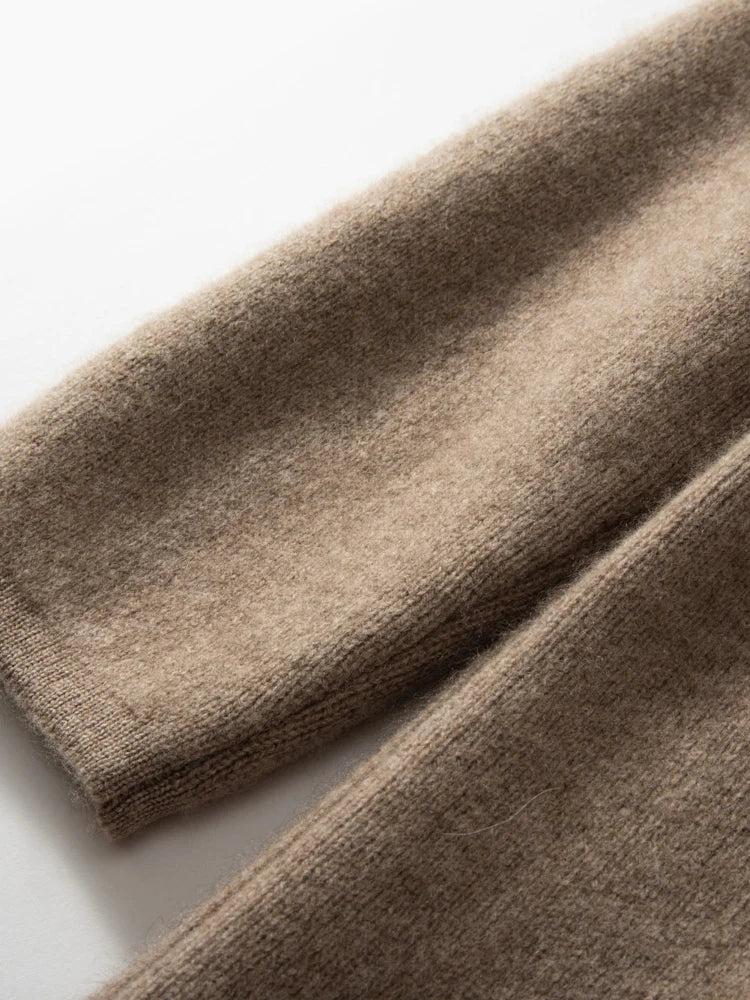 Comfortable Loose Long Cashmere Hoodie