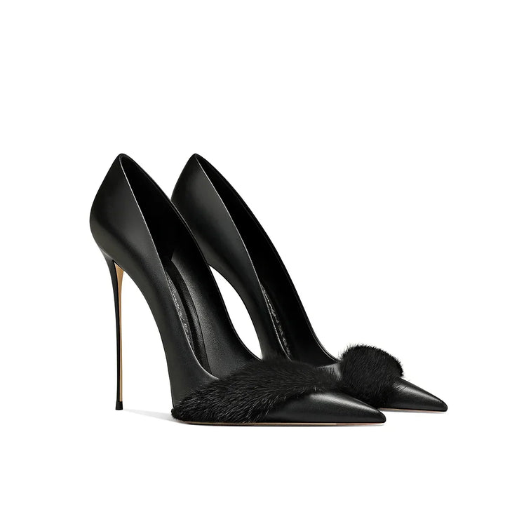 Refined Pointed Thin Heel Pumps