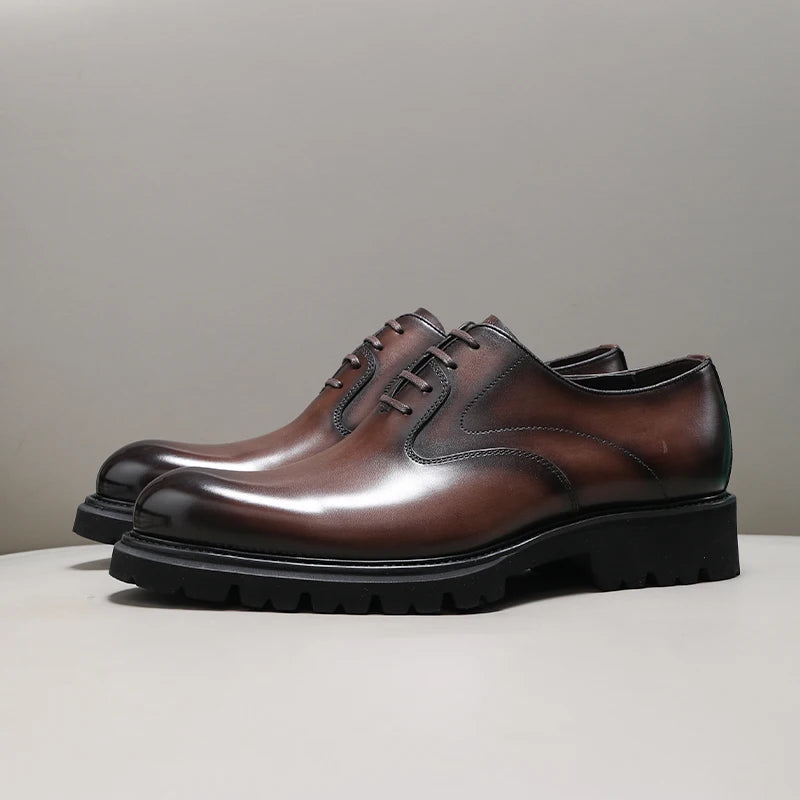 High-end Lace-Up Style Oxford Shoes
