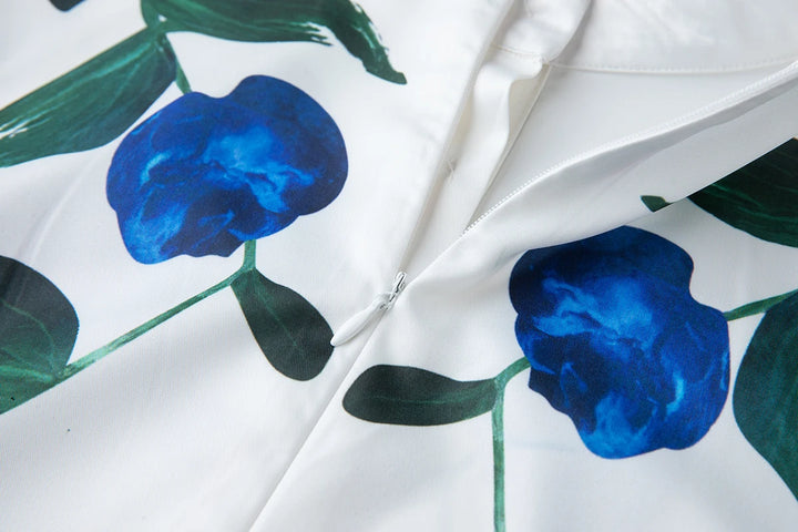 Modern Stand Collar Holiday Dress