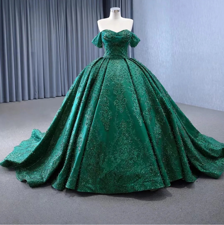 Sweetheart Short Sleeves Quinceanera Dress