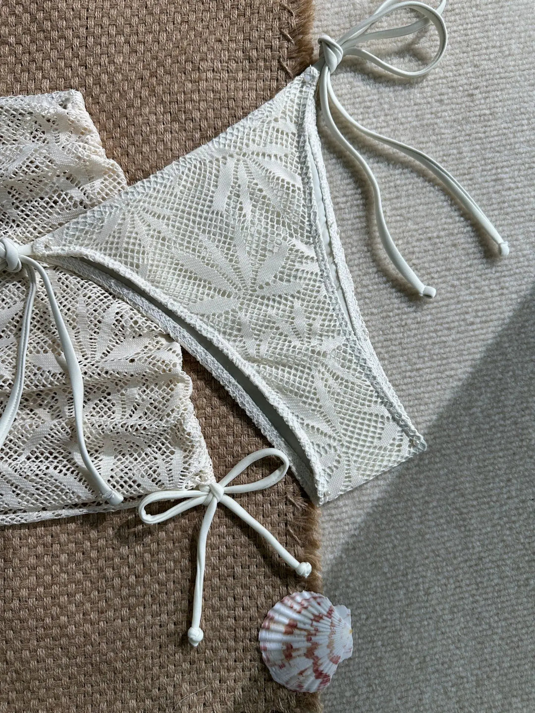 Fashionable Mesh 3 Pieces Bikini Set