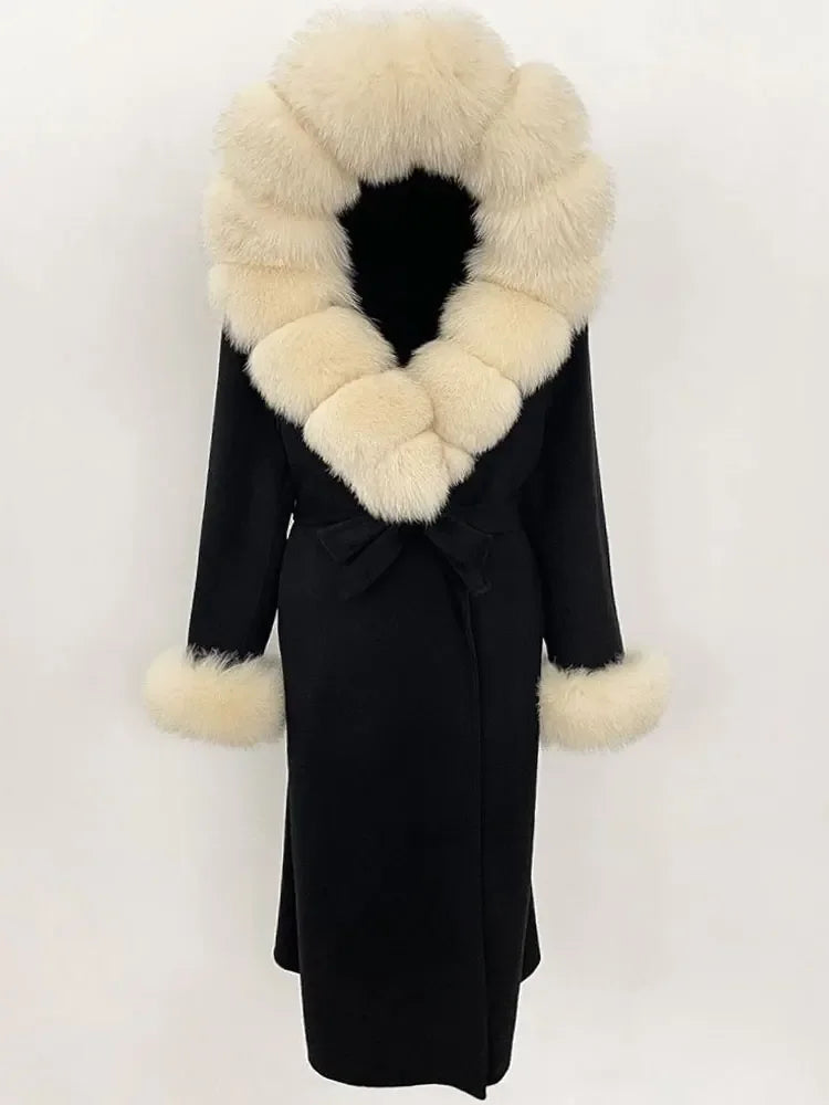 Elegant Warm Wool Blend Overcoat