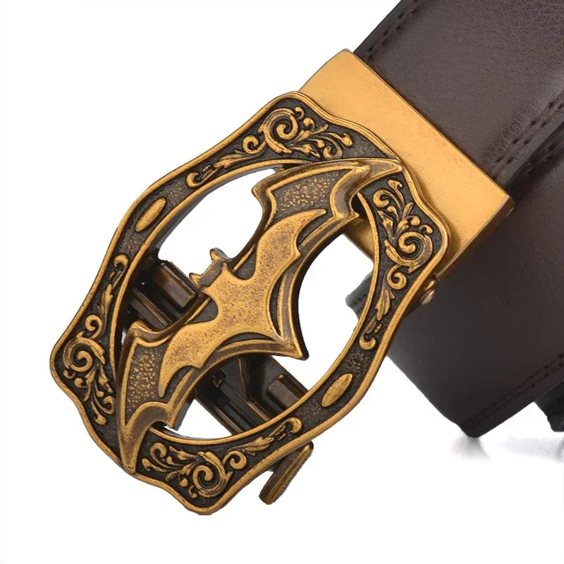 Genuine Leather Automatic Buckle Belt