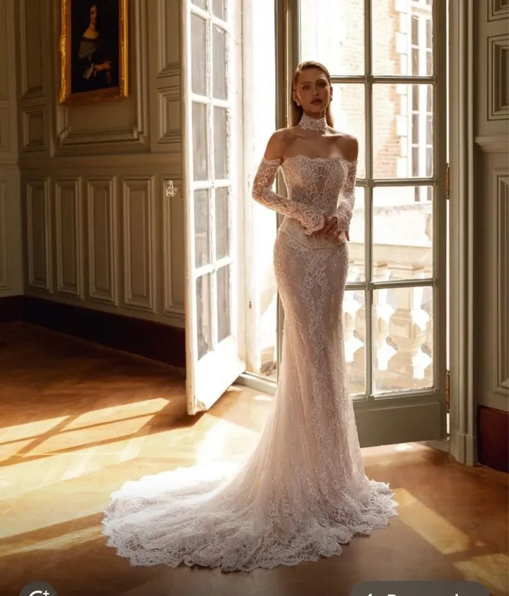 Premium Off Shoulder Wedding Gown - With Corset
