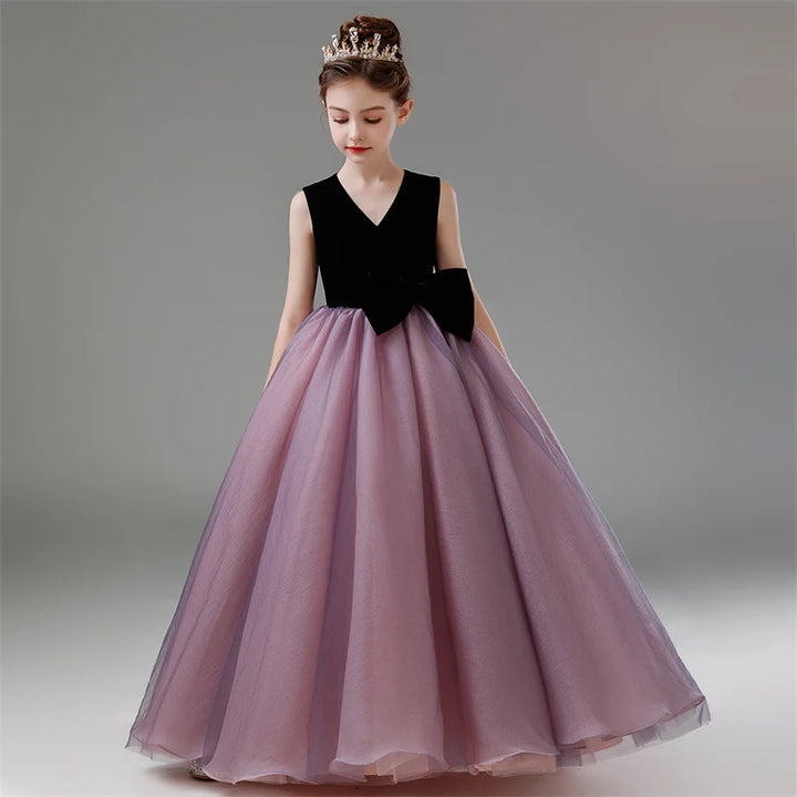 Beautiful Tulle Flower Girl's Evening Dress