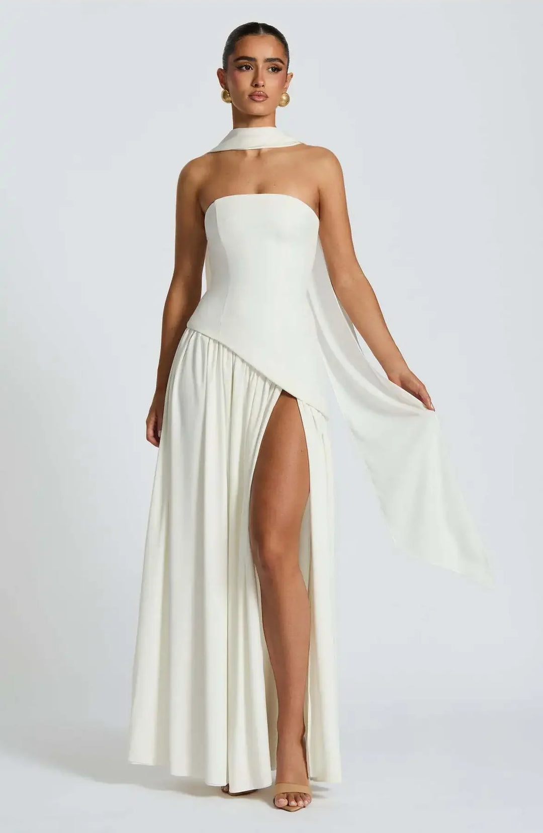 Glamorous High Split Long Dress