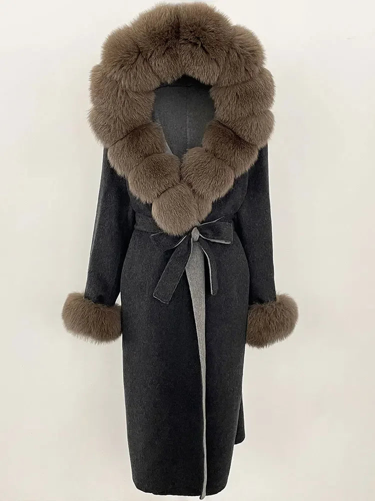 Elegant Warm Wool Blend Overcoat