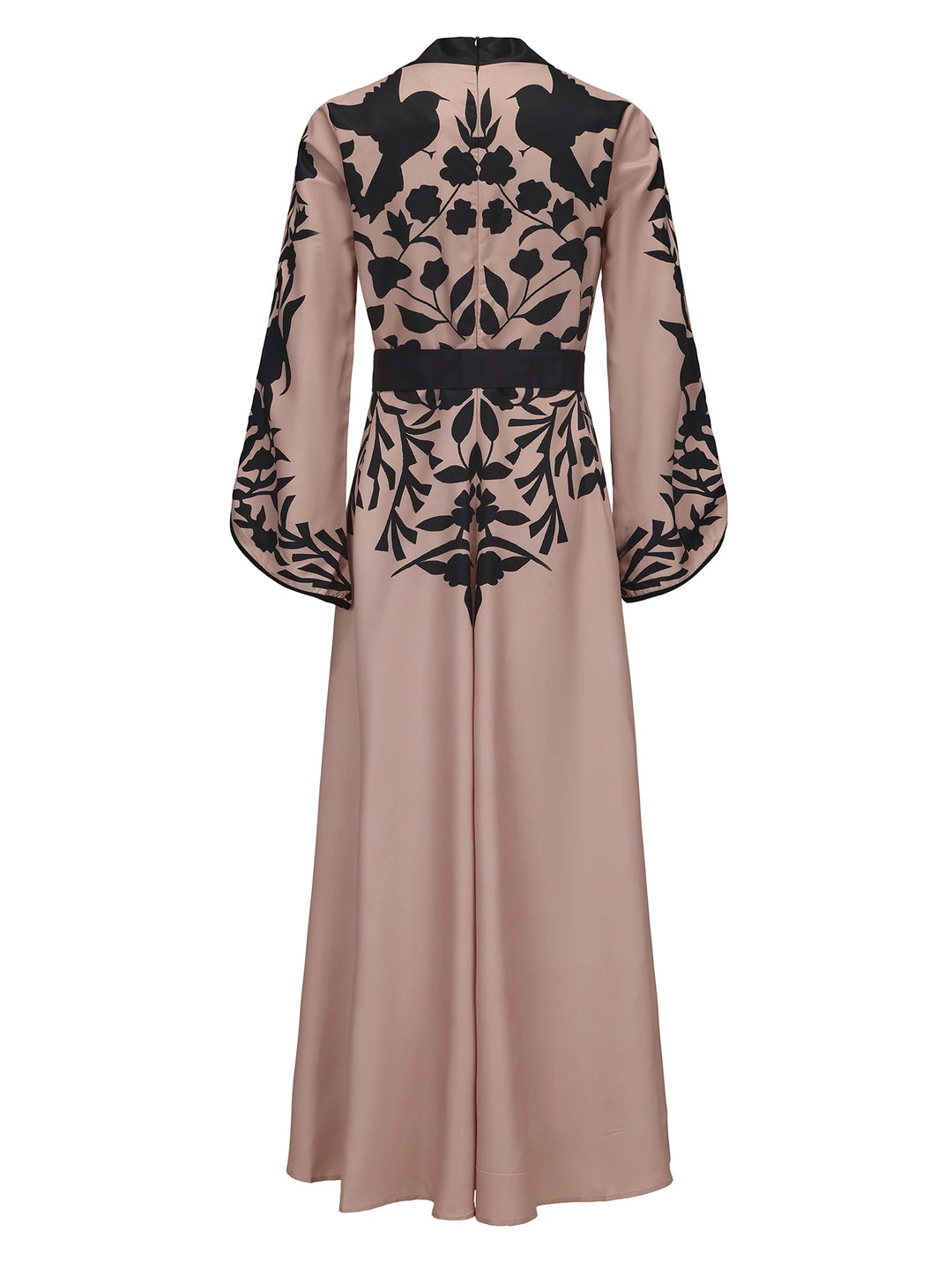 Trendy Flared Sleeves Abaya Dress