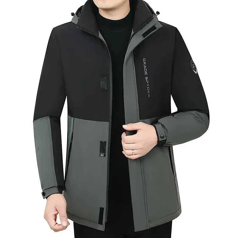 Refined Windproof Parka Jacket