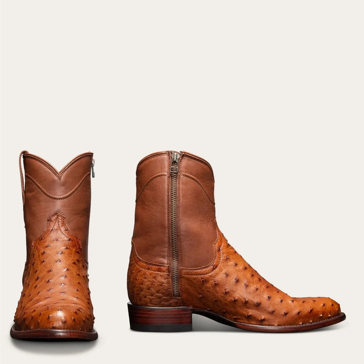 Handsome Low Barrel Round Toe Boots