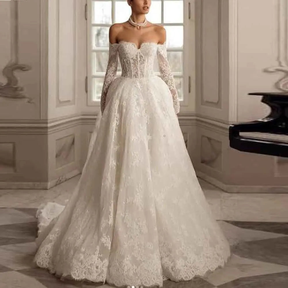 Luxury Court Train Bridal Couture