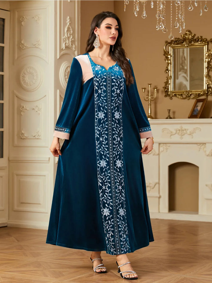 Gorgeous Embroidered Long Abaya