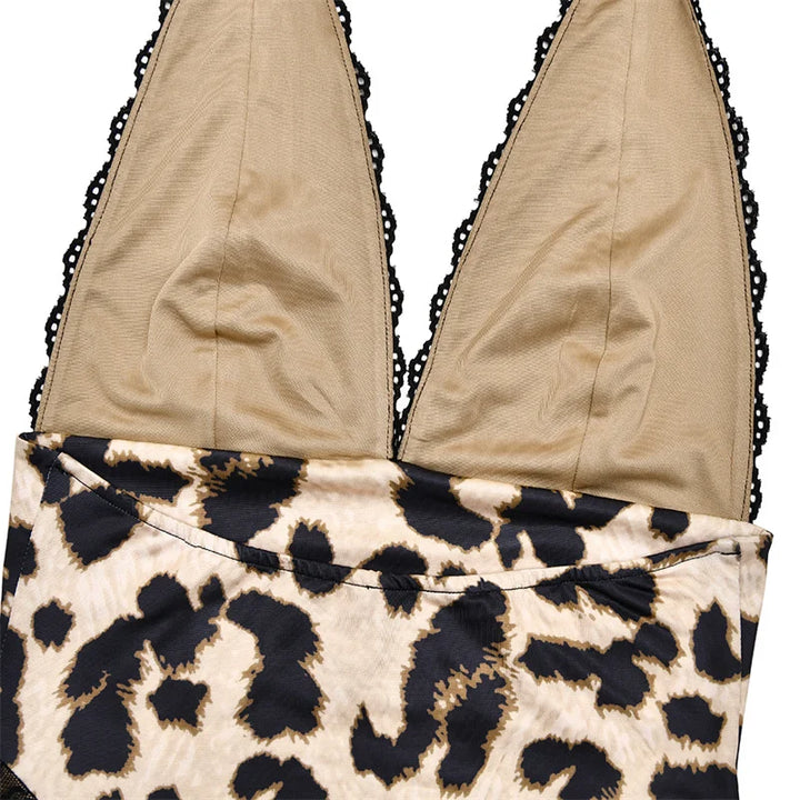 Classic Leopard Print Mini Dress