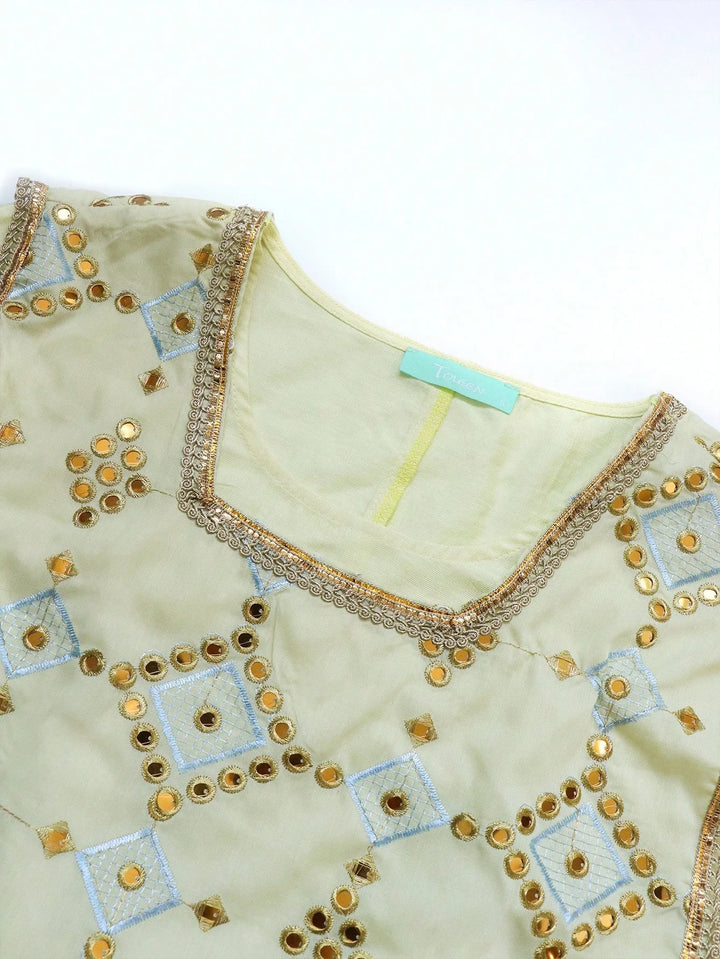 Luxury Sequined Two-Piece Floor-Length Dress