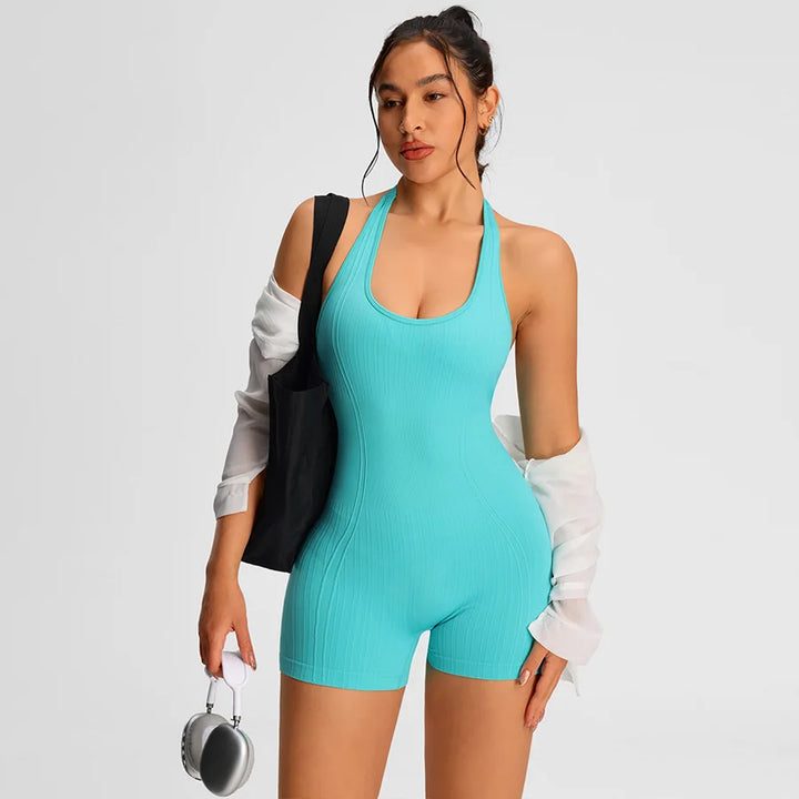 Overalls Short Fitness Jumpsuit