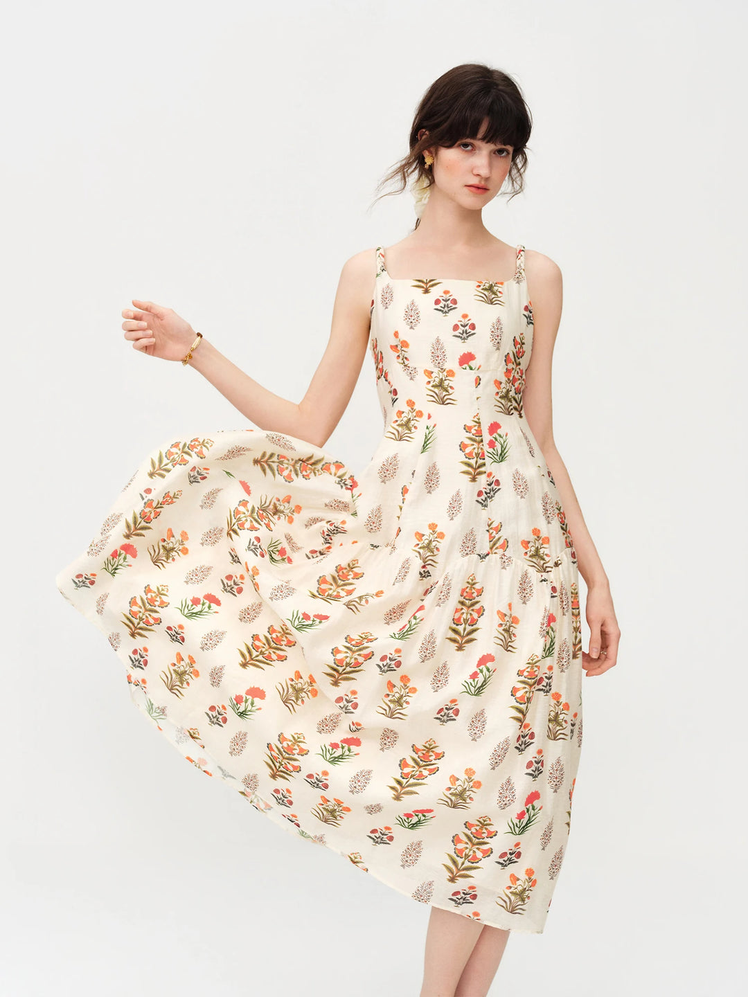 Sweet Crochet Print Holiday Cocktail Dress