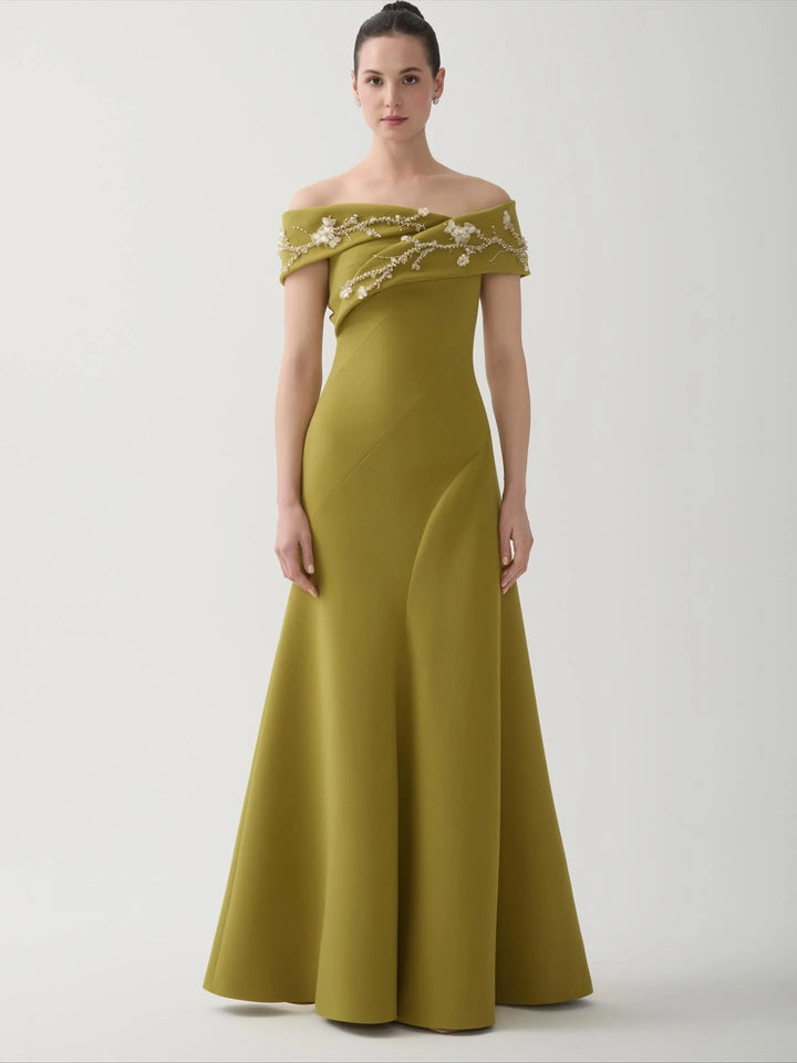 Sweet Beading Sequins Evening Gown