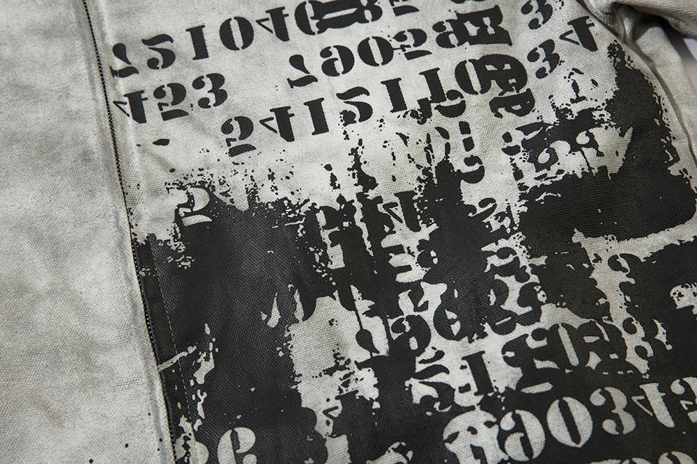 Baggy Streetwear Painted Jacket