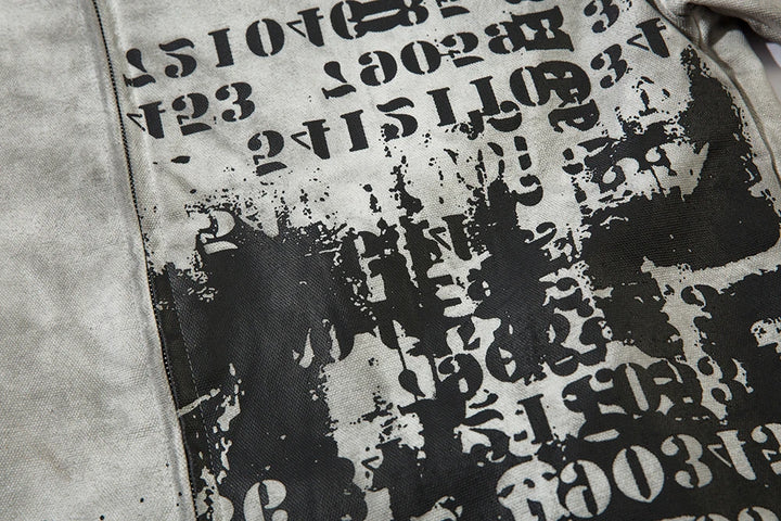 Baggy Streetwear Painted Jacket