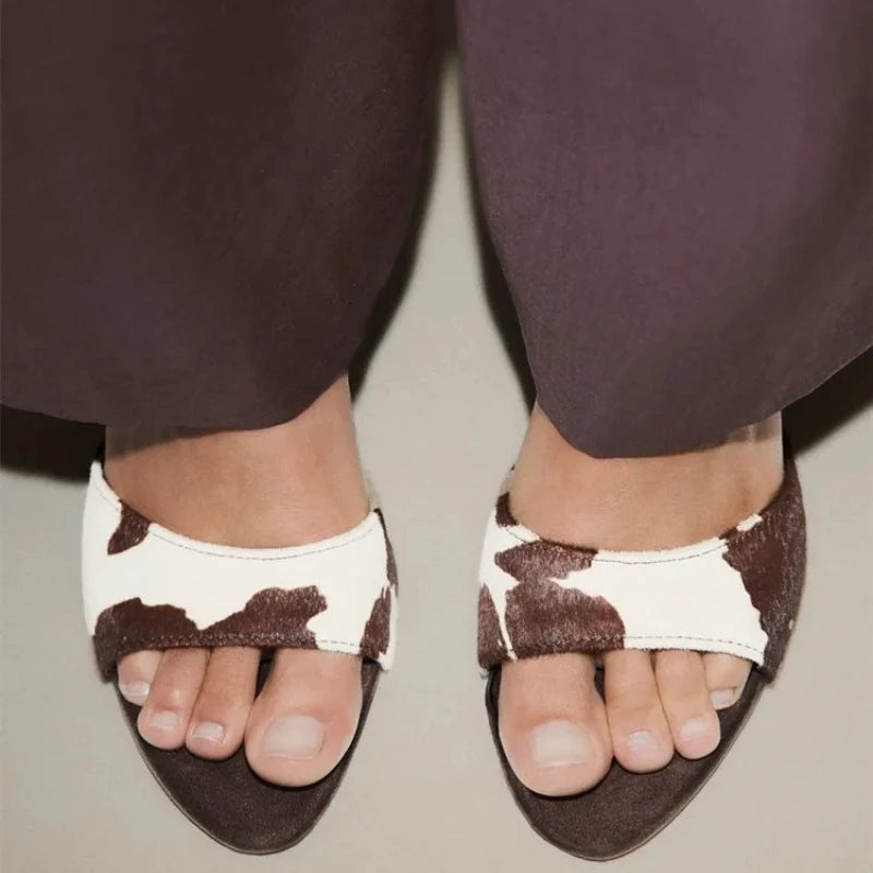 Stylish Thin Heels Retro Sandals