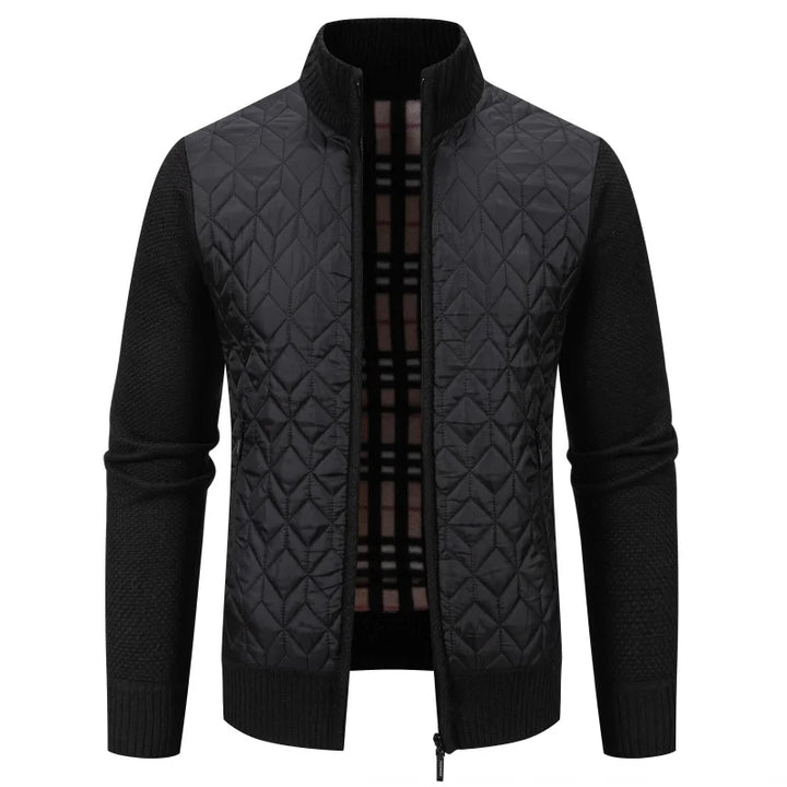 Smart Stand-up Collar Zipper Cardigan